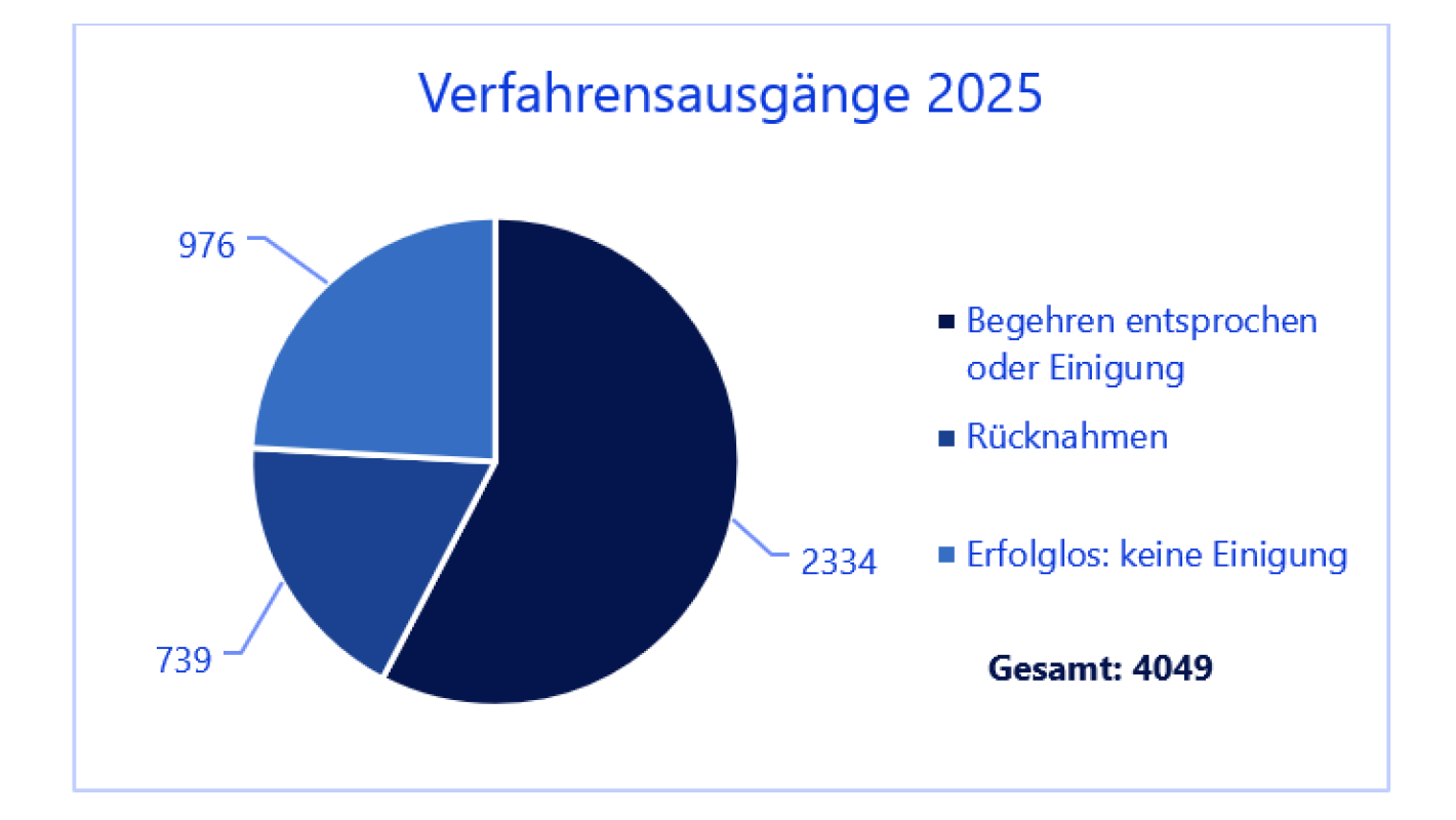 Verfahrensausgänge 2025